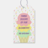 アイスクリーム3回目の誕生日 ギフトタグ (正面)