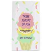 アイスクリーム3回目の誕生日 スモールペーパーバッグ (正面)