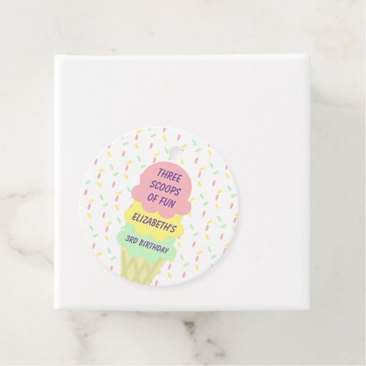 アイスクリーム3回目の誕生日 フェイバータグ (インサイチュ)