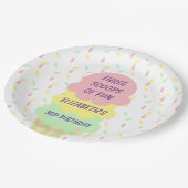 アイスクリーム3回目の誕生日 ペーパープレート (アングル)