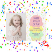 アイスクリーム3回目の誕生日 招待状