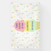 アイスクリーム3回目の誕生日 横断幕 (縦)