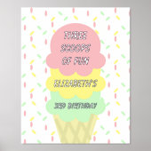 アイスクリーム3回目の誕生日 箔ポスター (正面)