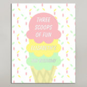 アイスクリーム3回目の誕生日 箔ポスター