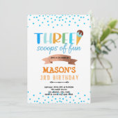アイスクリーム3杯パーティー 招待状 (スタンド正面)