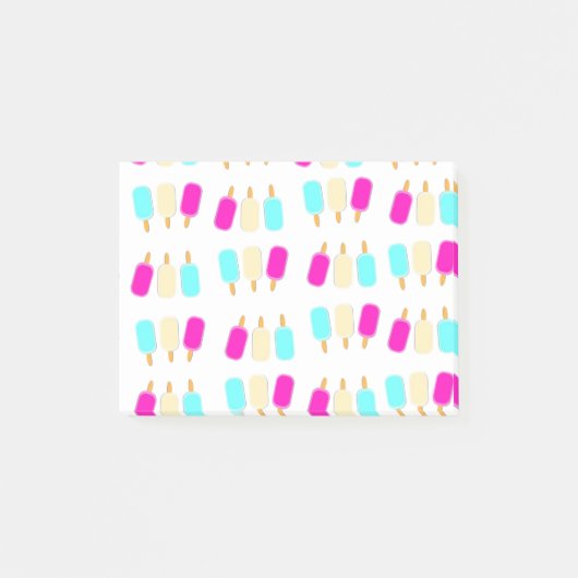 アイスクリーム3色 ポストイット (正面)