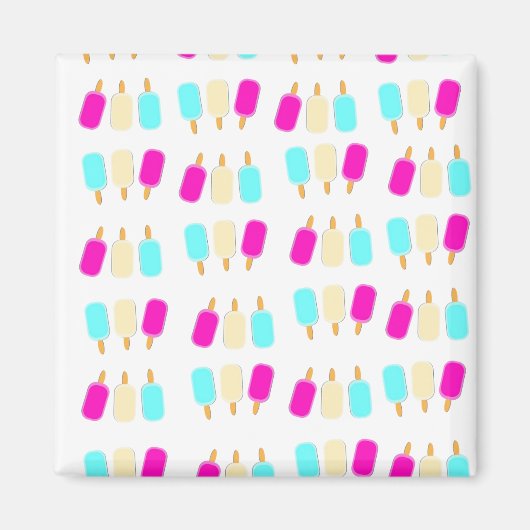 アイスクリーム3色 マグネット (正面)