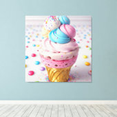 アイスクリーム3 キャンバスプリント (インサイチュ (ウッドフロア))