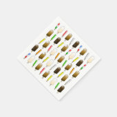 アイスクリーム&おもしろい誕生日 スタンダードカクテルナプキン (角)