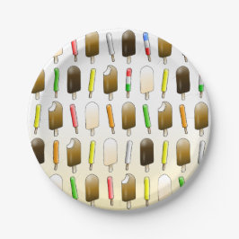 アイスクリーム&おもしろい誕生日 ペーパープレート