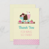 アイスクリーム – お菓子をいただきありがとうございます サンキューカード (正面/裏面)