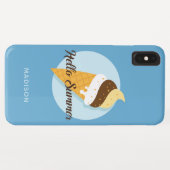アイスクリーム こんにちは オーダーメイド 名前 & カラー スマホケース Case-Mate iPhoneケース (裏面(横))