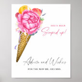 アイスクリーム – アドバイスと新婚の願い ポスター (正面)