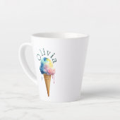 アイスクリーム カフェラテマグ (左アングル)
