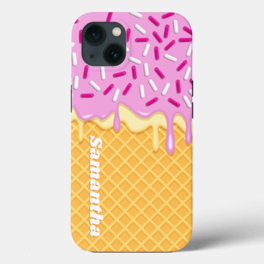 アイスクリーム カワイイ ワッフルコーン アイスポップ Case-Mate iPhoneケース (裏面)