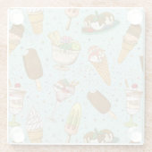 アイスクリーム ガラスコースター (裏面)