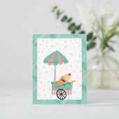 アイスクリーム キッズ バースデー パーティー サンクス カード (スタンド正面)