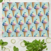 アイスクリーム キッチンタオル (折り畳み)