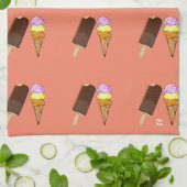 アイスクリーム キッチンタオル (折り畳み)