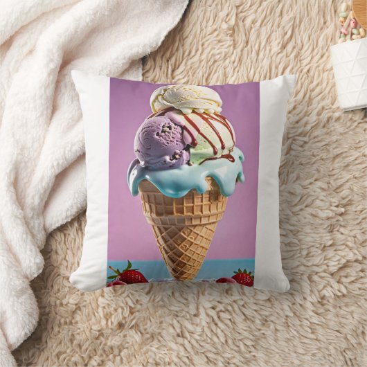 アイスクリーム クッション (ブランケット)