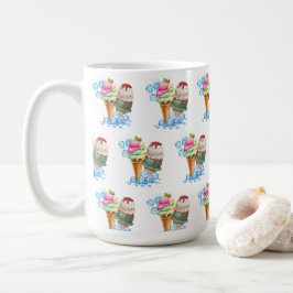 アイスクリーム コーヒーマグカップ