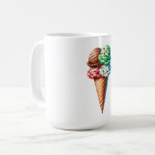 アイスクリーム コーヒーマグカップ (正面左)