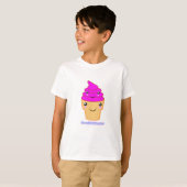 アイスクリーム&コーンかわいいの友達 Tシャツ (正面フル)