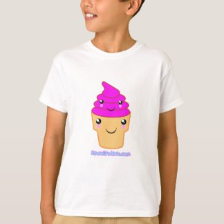 アイスクリーム&コーンかわいいの友達 Tシャツ