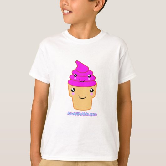 アイスクリーム&コーンかわいいの友達 Tシャツ (正面)