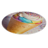 アイスクリーム コーンのデコレーション カッティングボード (角)