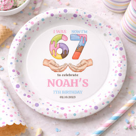 アイスクリーム「シックスセブン」7歳の誕生日パーティー ペーパープレート
