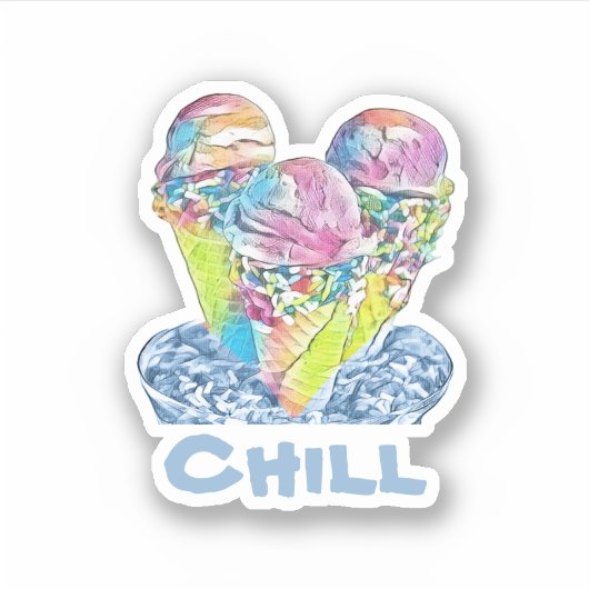 アイスクリーム シール (正面)
