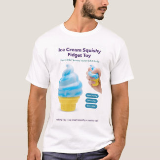 アイスクリーム スクイーズおもちゃ かわいい ストレス解消 フィジェット Tシャツ