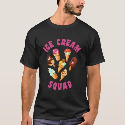 アイスクリーム・スクワッド アイスクリーム Tシャツ (正面)