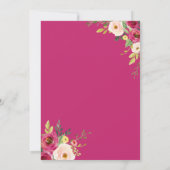 アイスクリーム「スクープ」水彩色のウェディングシャワー 招待状 (裏面)