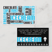 アイスクリーム(チケットの雑談) ロイヤリティカード (正面/裏面)