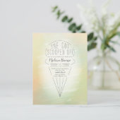 アイスクリーム テーマのシャワー 招待状 (スタンド正面)