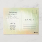 アイスクリーム テーマのシャワー 招待状 (裏面)