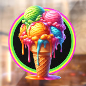 アイスクリーム テーマ - なんて美味しそうなの！ ウィンドウサイン (シート2)