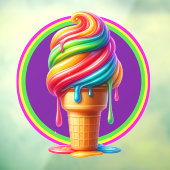 アイスクリーム テーマ - なんて美味しそうなの！ ウィンドウサイン (シート3)