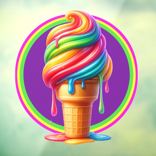 アイスクリーム テーマ - なんて美味しそうなの！ ウィンドウサイン (シート3)