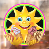 アイスクリーム テーマ - なんて美味しそうなの！ ウィンドウサイン (シート2)