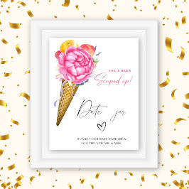 アイスクリーム – デートの夜のアイディア。日付jarブライダルゲーム ポスター