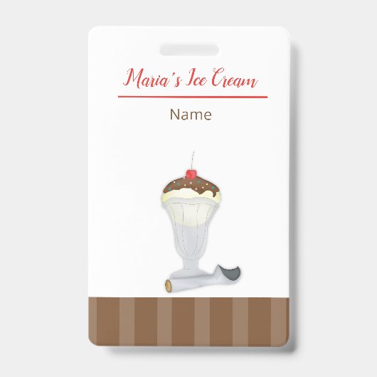 アイスクリーム バッジ (正面)