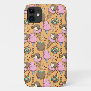 アイスクリーム パターン ロリポップ パターン ロリポップ 26 iPhone 11 ケース