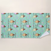 アイスクリーム ビーチタオル (正面)