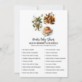 アイスクリーム&ピクルズクレビングベビーシャワーゲーム 招待状 (正面)