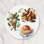 アイスクリーム&ピクルズク風変わりレーシングベビーシャワー フェイバータグ (裏面)