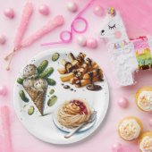 アイスクリーム&ピクルズク風変わりレーシングベビーシャワー ペーパープレート (パーティー)