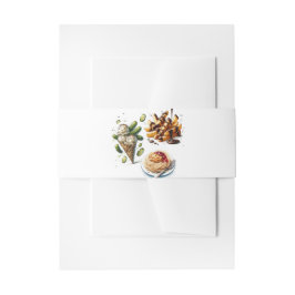 アイスクリーム&ピクルズク風変わりレーシングベビーシャワー 招待状ベリーバンド